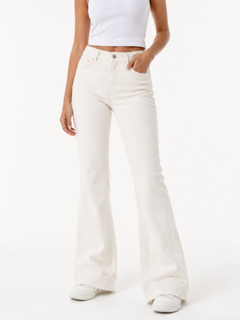 Zara High Rise Flare Jeans 4